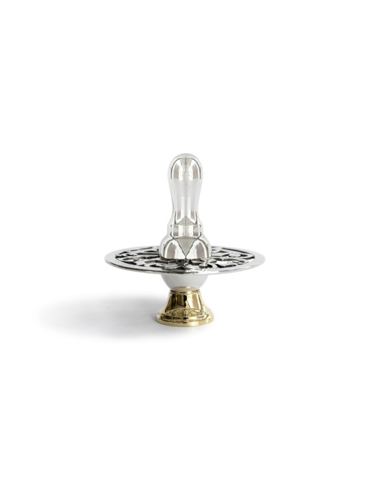 Grand argent sterling tournant Hanukkah Dreidel , Dreidels , israélien J