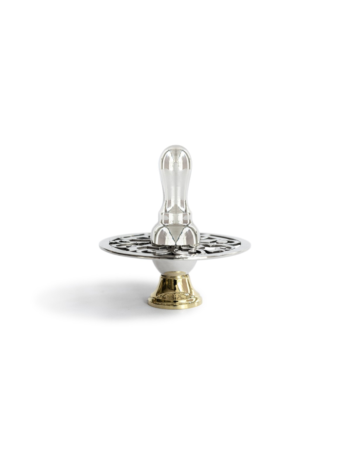 Large Sterling Silver Spinning Hanukkah Dreidel , Dreidels , Israeli J