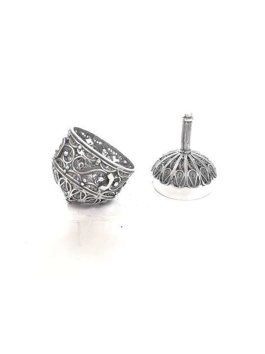 Mid Size Filigree Hanukkah Dreidel That Opens In R , Dreidels , Israel