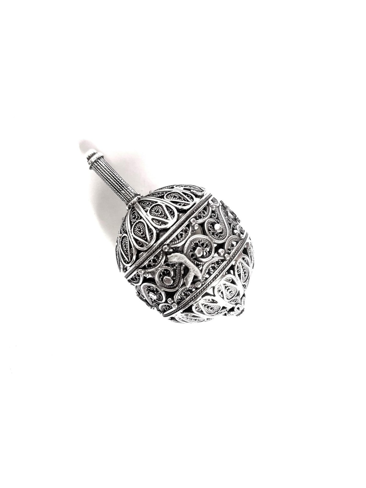 Mid Size Filigree Hanukkah Dreidel That Opens In R , Dreidels , Israel