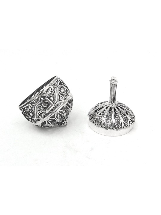 Mid Size Filigree Hanukkah Dreidel That Opens In R , Dreidels , Israel