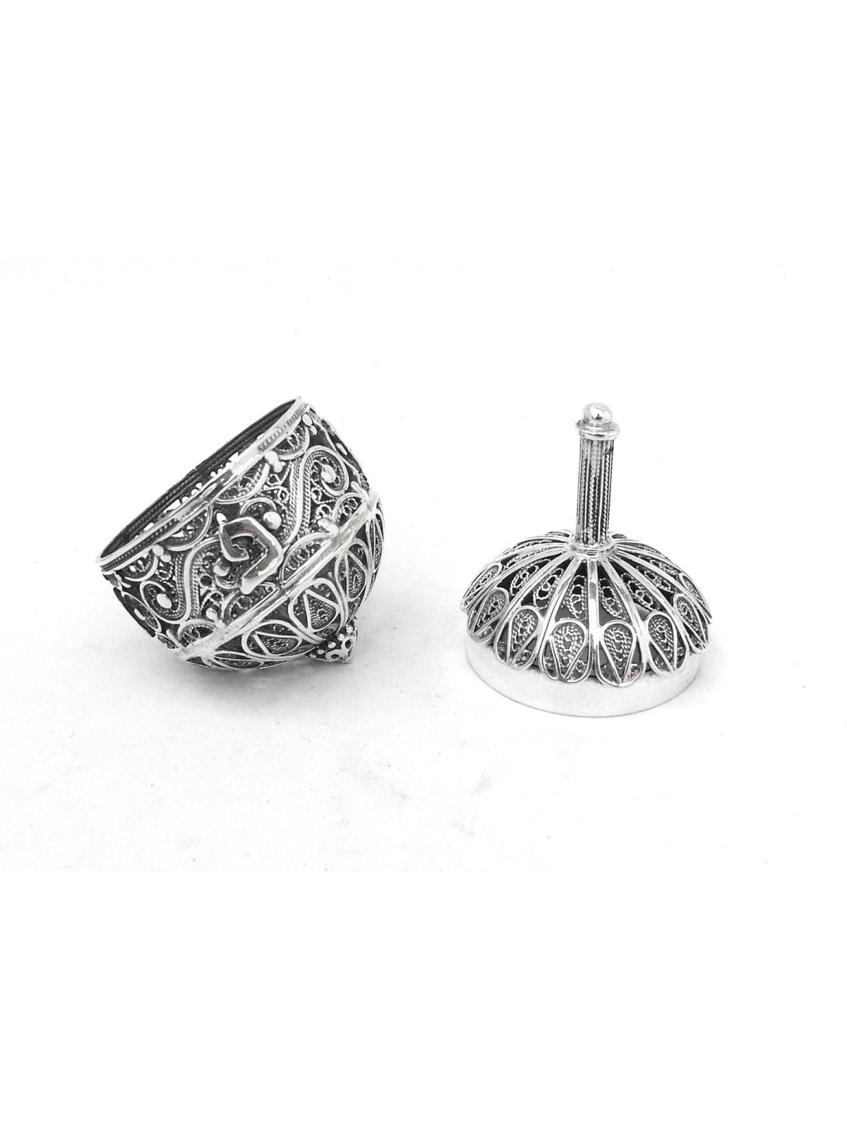 Mid Size Filigree Hanukkah Dreidel That Opens In R , Dreidels , Israel