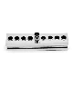 Designer Round Flat Silver Plated Menorah - Made i , Modern Hanukkah M