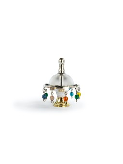 Dreidel en argent sterling avec perles de cristal, Dreidels, judaïque israélien