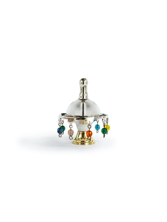 Dreidel en argent sterling avec perles de cristal, Dreidels, judaïque israélien