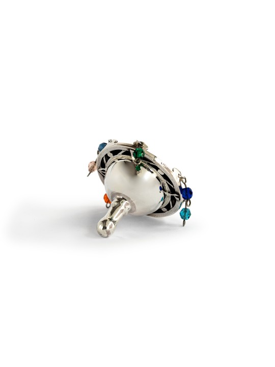 Dreidel en argent sterling avec perles de cristal, Dreidels, judaïque israélien