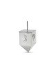 Giant Sleek Pure Silver Dreidel with Hebrew Letter , Dreidels , Israel