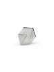Dreidel géant élégant en argent pur avec lettre hébraïque, Dreidels, Israël