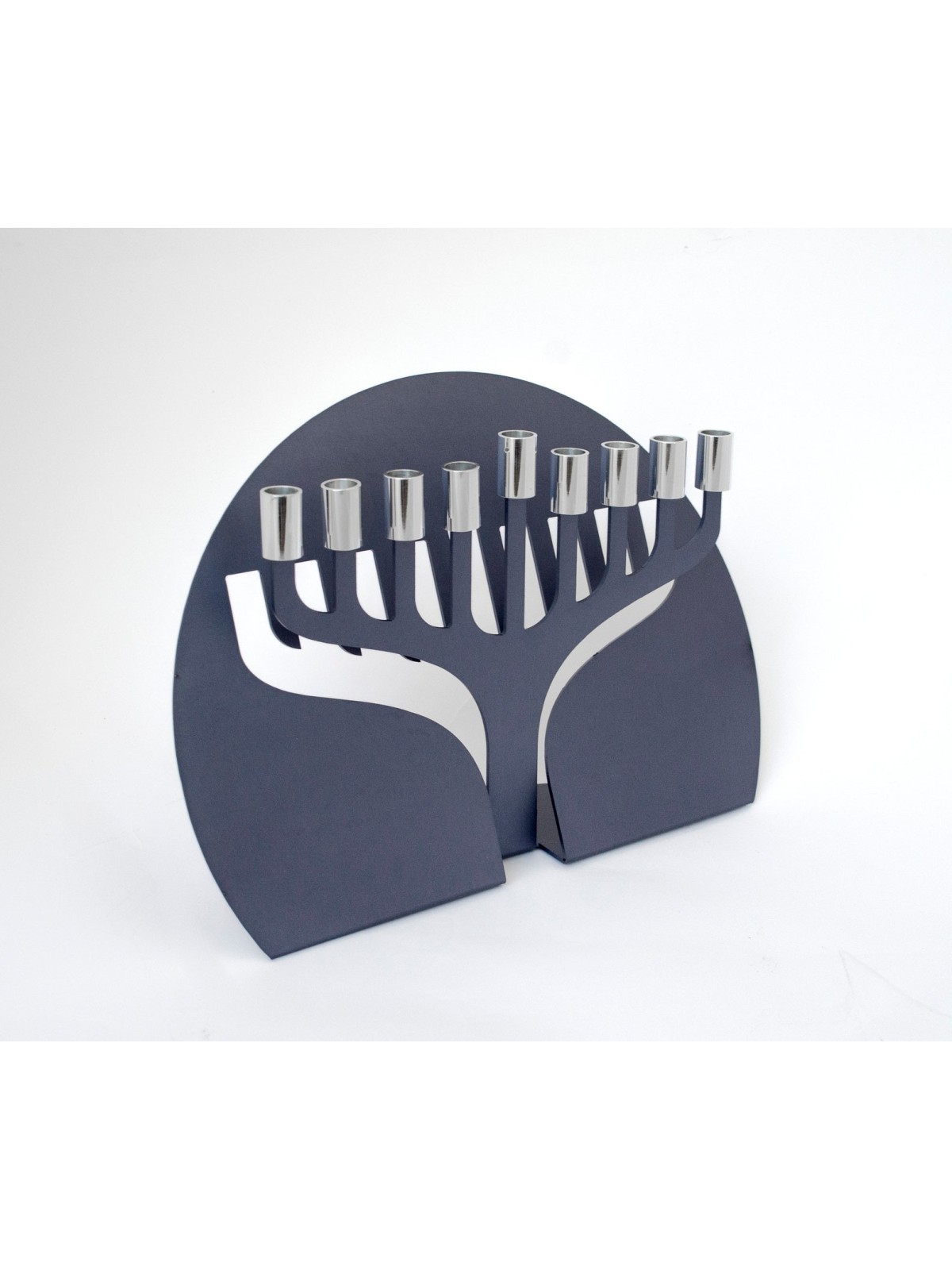 finition mate en aluminium formée unique de la Menorah 3D, cadeaux de mariage juifs