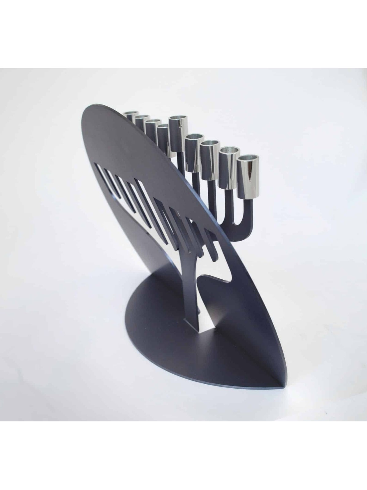 finition mate en aluminium formée unique de la Menorah 3D, cadeaux de mariage juifs