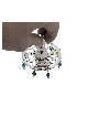 Hollow Dreidel with Multicolored Crystal Beads , Dreidels , Israeli Ju