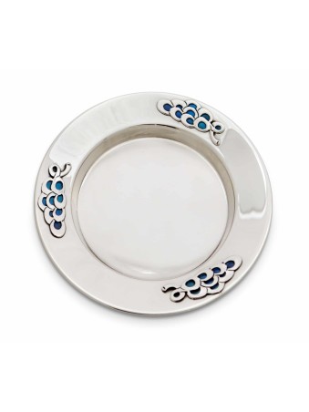 Ensemble de Kiddouch en argent avec motif de raisin et Co coloré, cadeaux Tu B'Av, I
