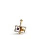 Dreidel with Cold Enamel & Brass Handle , Dreidels , Israeli Judaica