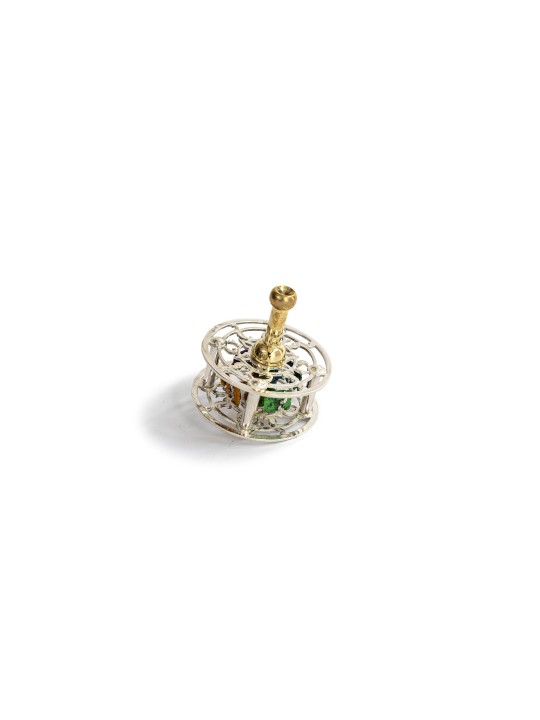 Dreidel avec émail froid et poignée en laiton , Dreidels , Judaica israélien