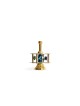 Dreidel avec émail froid et poignée en laiton , Dreidels , Judaica israélien