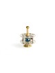 Dreidel with Cold Enamel & Brass Handle , Dreidels , Israeli Judaica