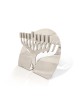 Hanukkah Menorah de finition brillante en aluminium unique, cadeau de mariage juif
