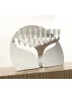 Hanukkah Menorah de finition brillante en aluminium unique, cadeau de mariage juif