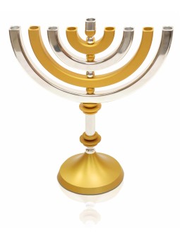 Colorful Big Kinetic Shiny Hanukkah Menorah , Jewish Wedding Gifts , I