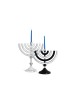 Grande menorah cinétique brillante colorée de Hanukkah, cadeaux de mariage juifs, I