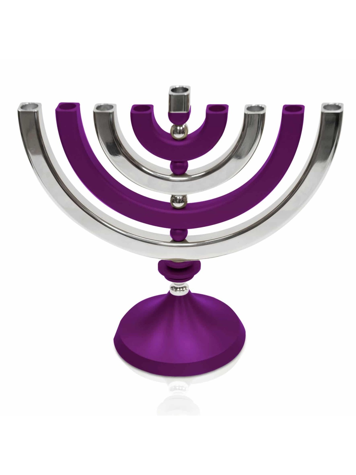 Menorah brillante cinétique moderne colorée de Hanukkah, hommes colorés de Hanukkah