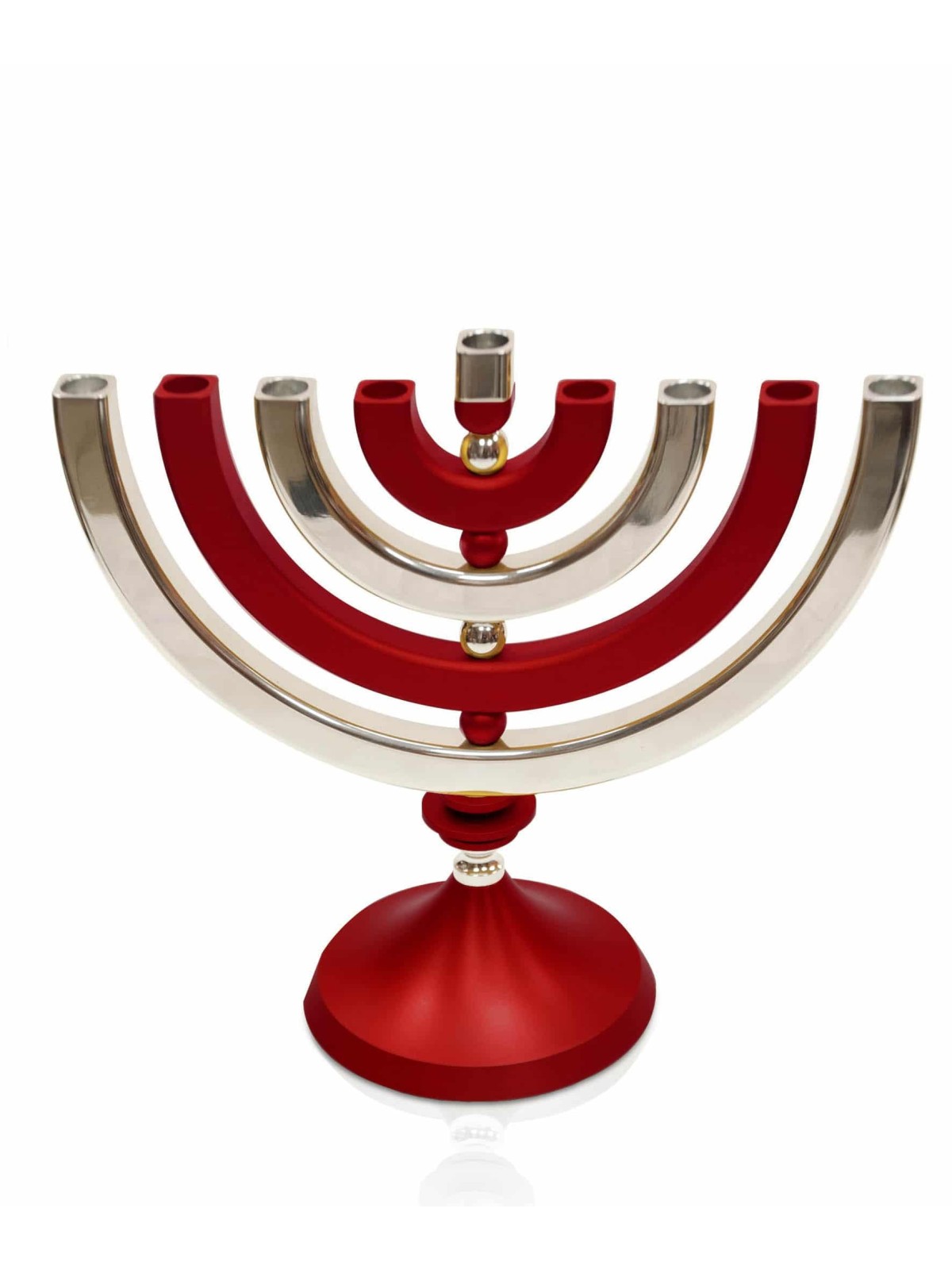 Menorah brillante cinétique moderne colorée de Hanukkah, hommes colorés de Hanukkah