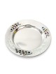 Sterling Silver Grapes Decorated Plate , Tu B'Av Gifts , Israeli Judai