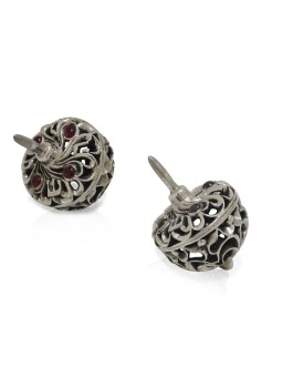 Superbe filigrane 925 Sterling Silver Dreidel , Dreidels , Jud israélien