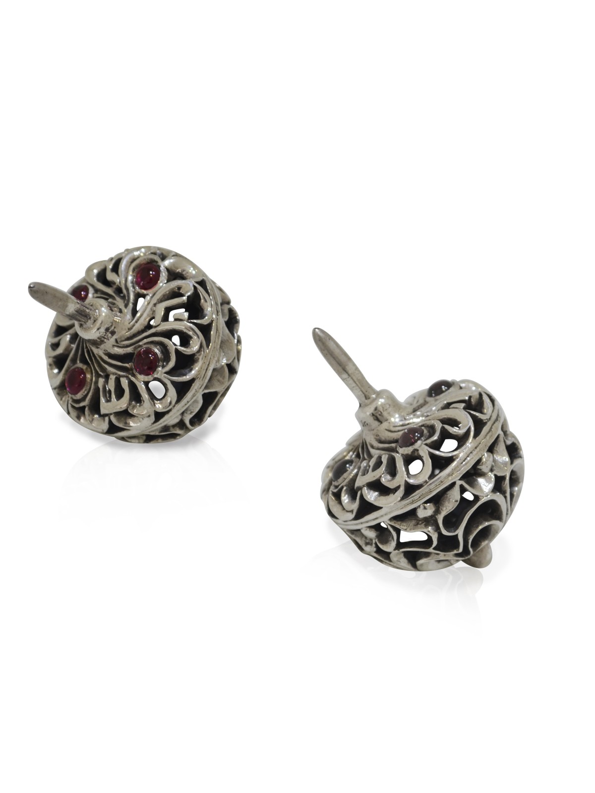 Superbe filigrane 925 Sterling Silver Dreidel , Dreidels , Jud israélien