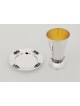 Sterling Silver Decorated Plate for Kiddush with A , Tu B'Av Gifts , I