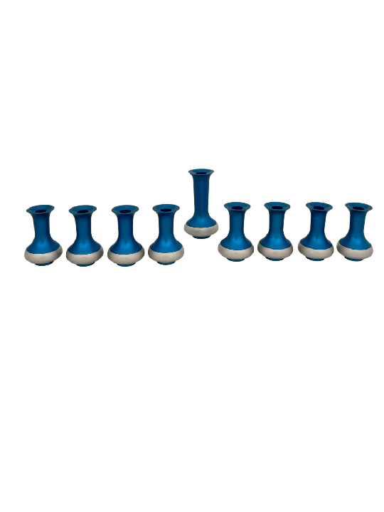 Menorah et Dreidel en aluminium bleu clair, cadeaux de mariage juifs, israéliens