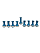 Menorah et Dreidel en aluminium bleu clair, cadeaux de mariage juifs, israéliens