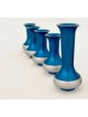 Light Blue Aluminum Menorah & Dreidel , Jewish Wedding Gifts , Israeli