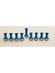 Light Blue Aluminum Menorah & Dreidel , Jewish Wedding Gifts , Israeli