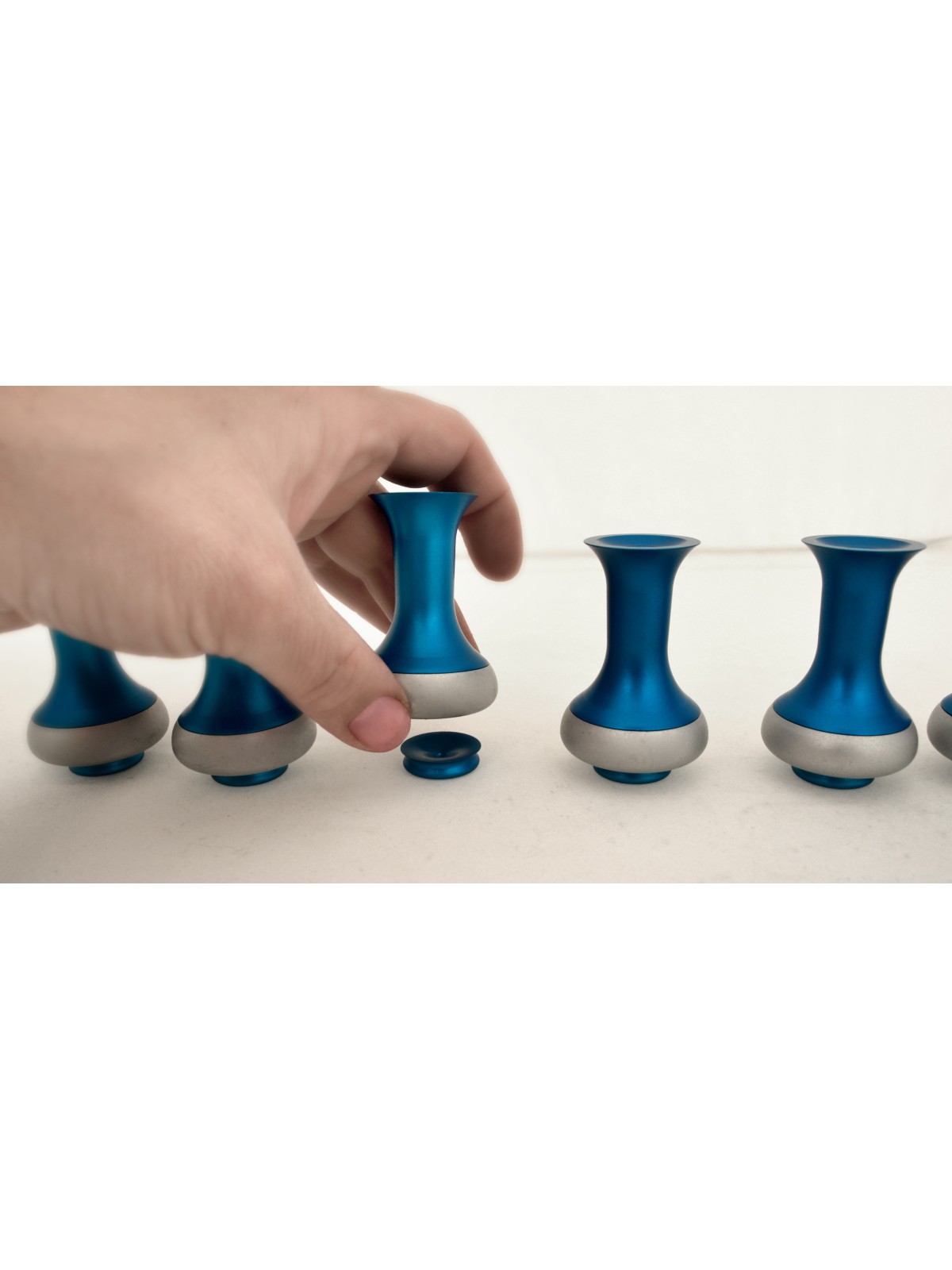 Menorah et Dreidel en aluminium bleu clair, cadeaux de mariage juifs, israéliens