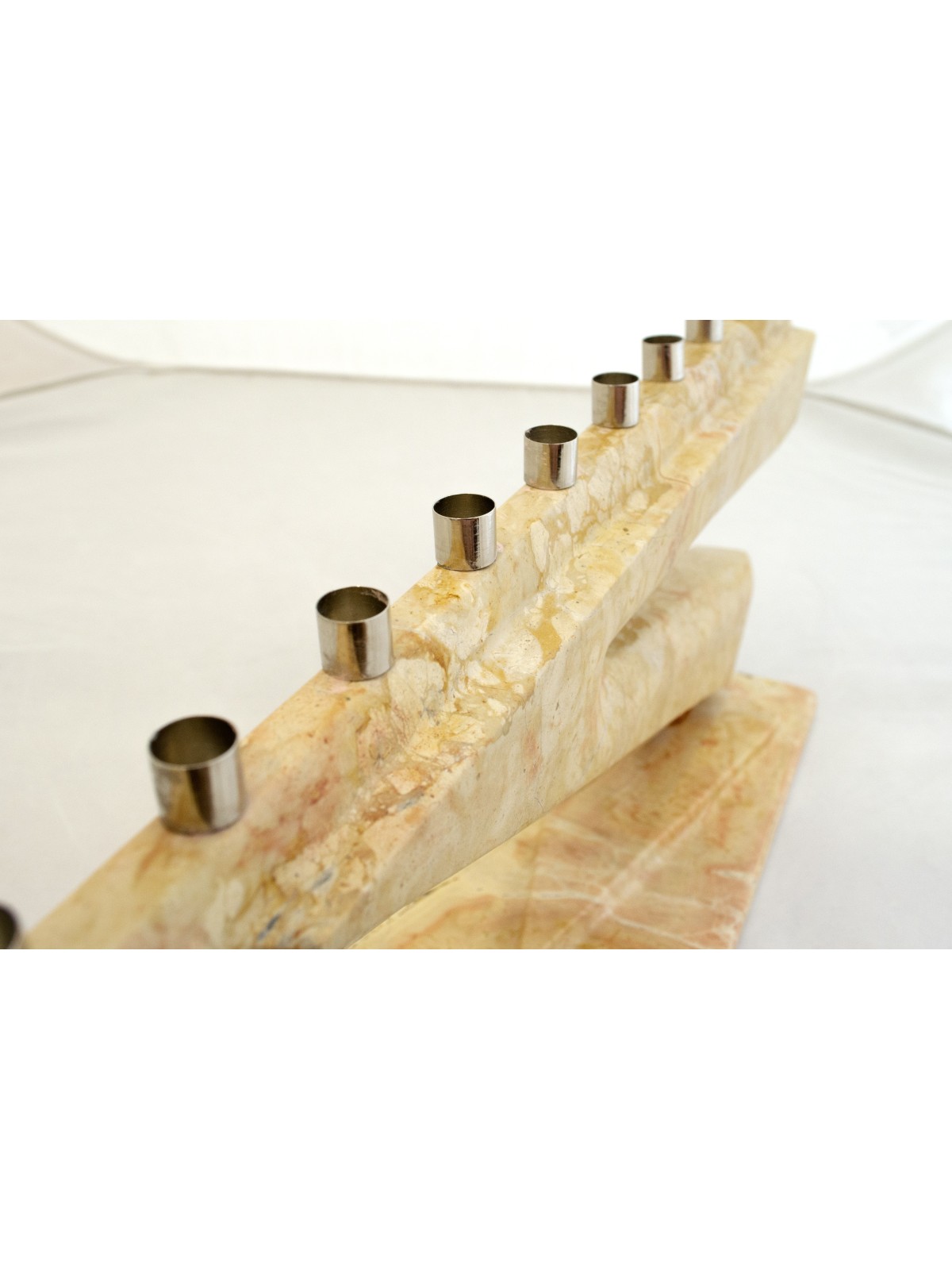 Modern design Jerusalem Stone Stunning Menorah , Modern Hanukkah Menor