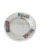Assiette martelée pour coupe de Kiddouch avec terre de Jérusalem, cadeaux de Tu B'Av, I