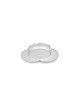 Floral Sterling Silver Kiddush Plate , Tu B'Av Gifts , Israeli Judaica