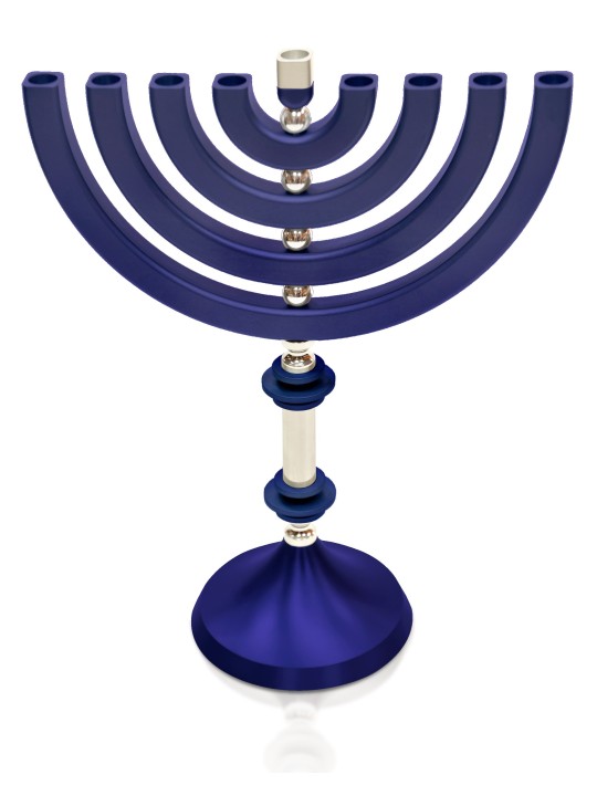 La coutume en aluminium anodisée colore la Menorah, cadeaux de mariage juifs, Israël