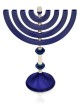 La coutume en aluminium anodisée colore la Menorah, cadeaux de mariage juifs, Israël