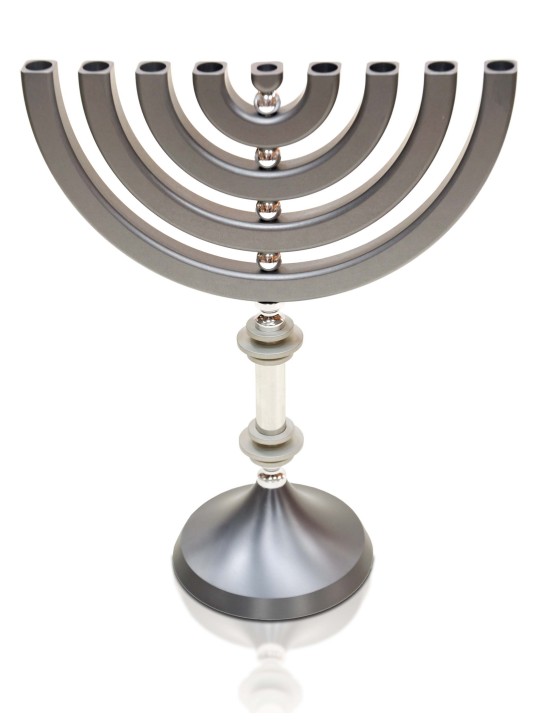 La coutume en aluminium anodisée colore la Menorah, cadeaux de mariage juifs, Israël