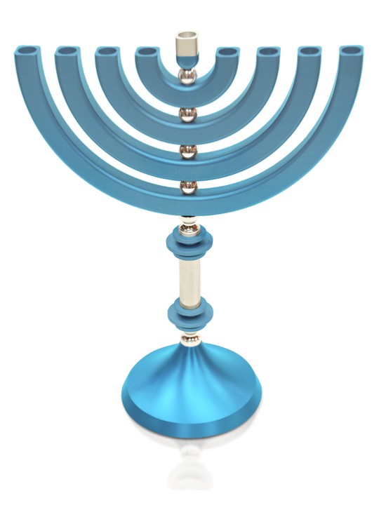La coutume en aluminium anodisée colore la Menorah, cadeaux de mariage juifs, Israël