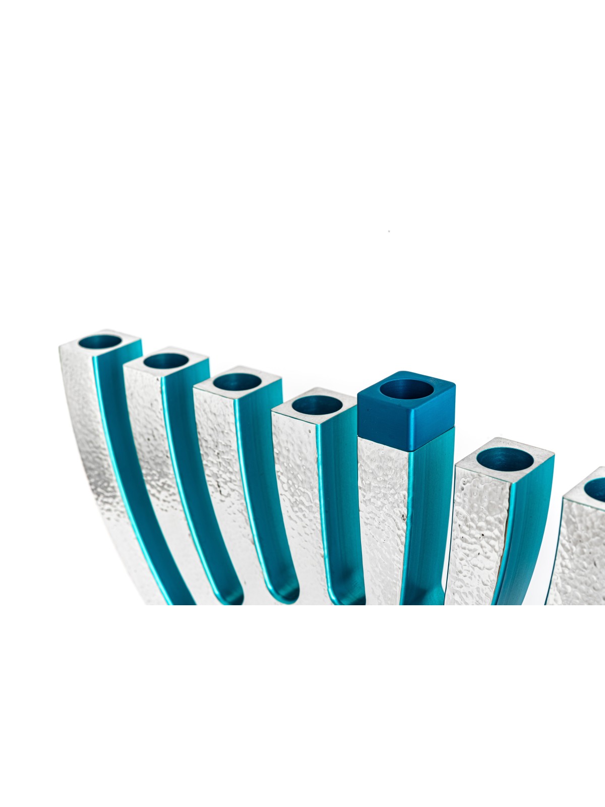 Menorah retournée martelée avec chandeliers, cadeaux de mariage juifs, I