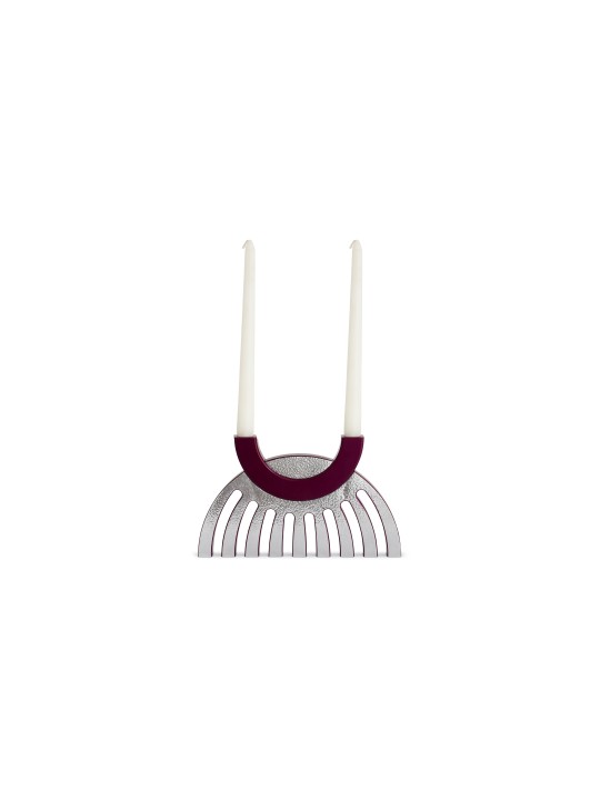 Hammered Flipping Menorah with Candlesticks , Jewish Wedding Gifts , I