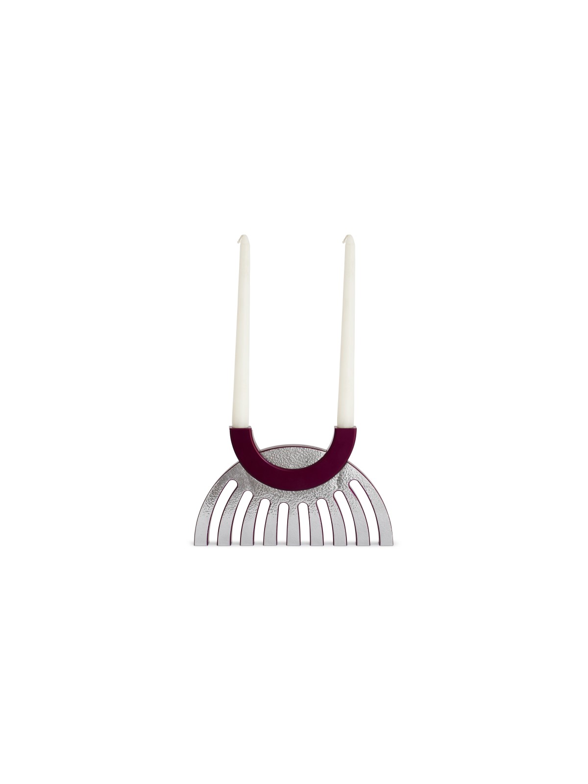 Hammered Flipping Menorah with Candlesticks , Jewish Wedding Gifts , I