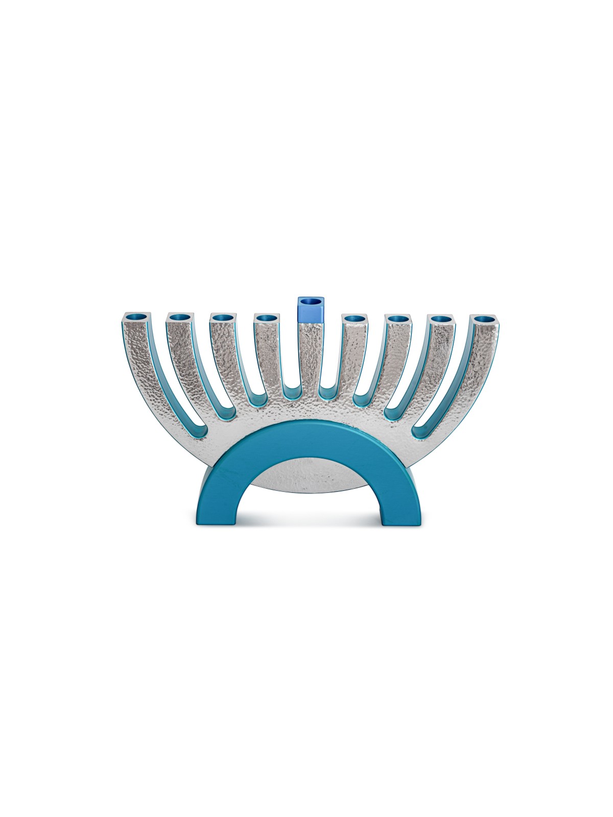 Hammered Flipping Menorah with Candlesticks , Jewish Wedding Gifts , I