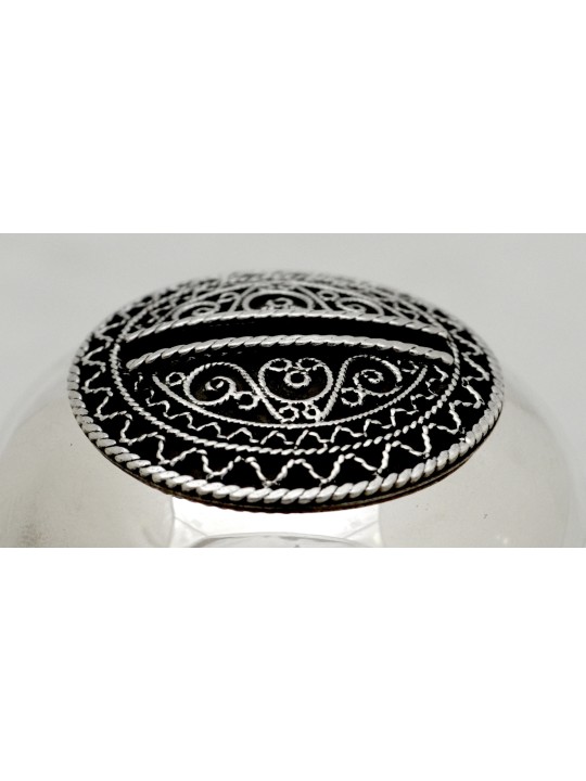 boîte Tzedakah en argent vintage avec filigrane, boîtes Tzedakah, J israélien