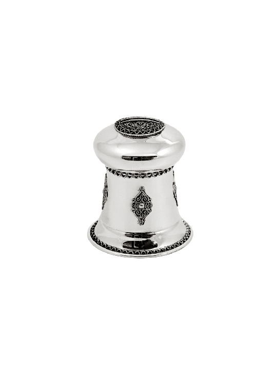 Traditional Sterling Silver Filigree Tzedakah Box , Tzedakah Boxes , I