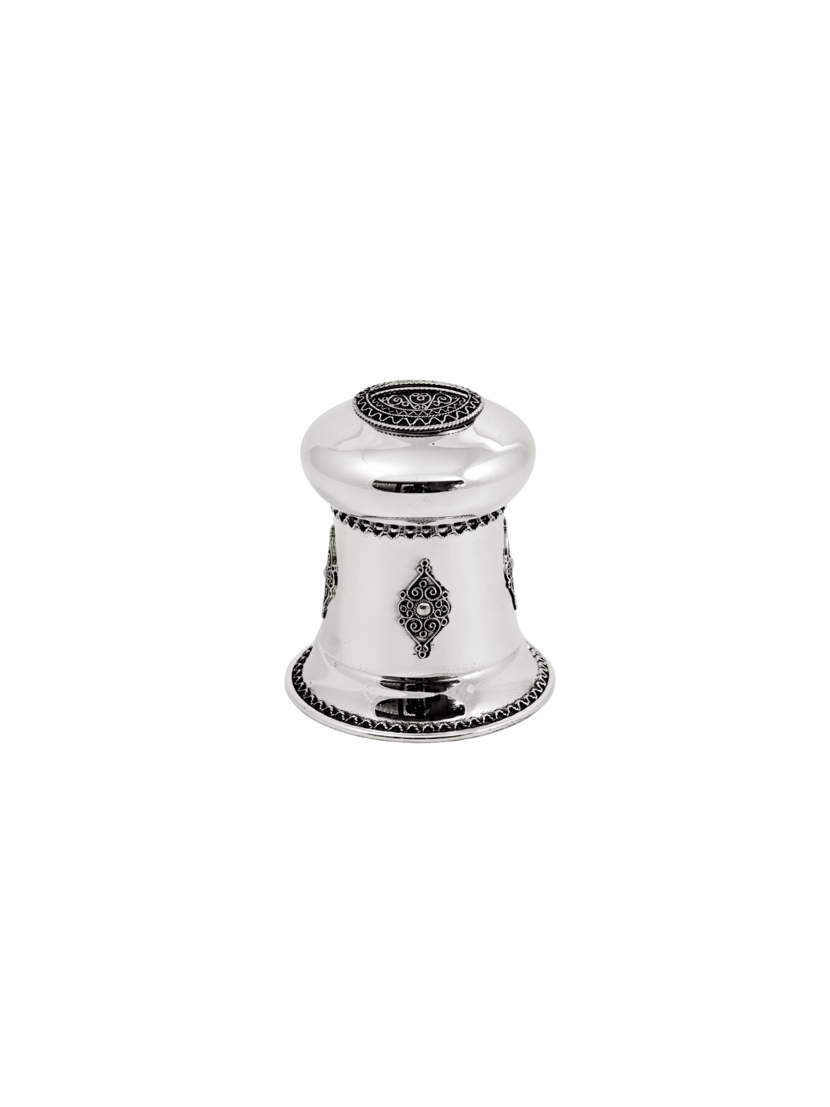 Traditional Sterling Silver Filigree Tzedakah Box , Tzedakah Boxes , I