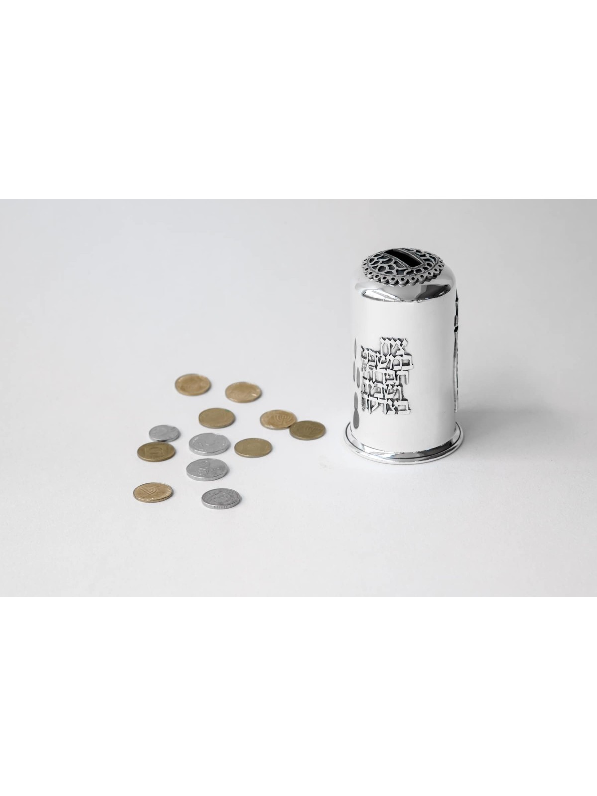 Filigrane de boîte de Tzedakah en argent sterling en 2 tailles, boîtes de Tzedakah, est